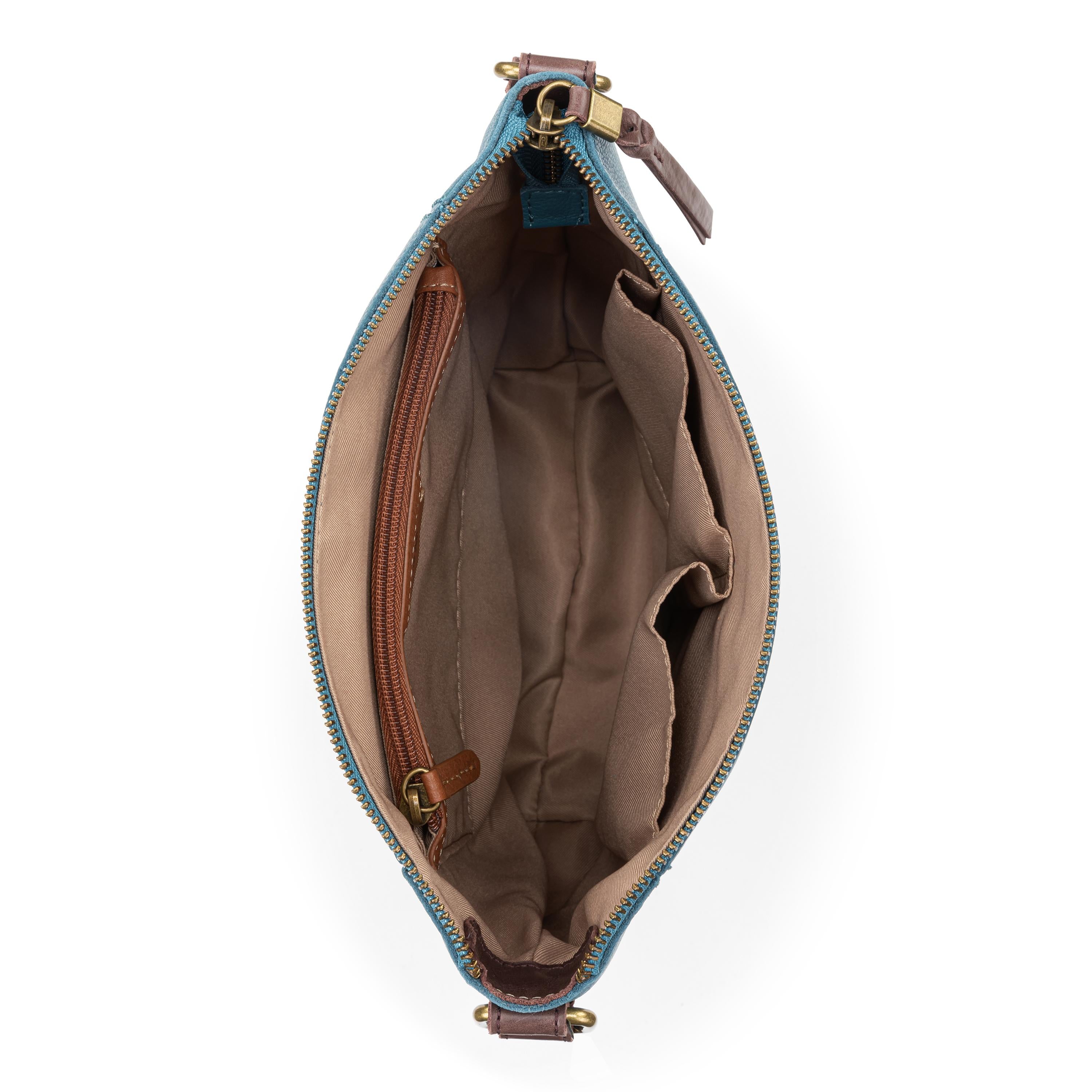 Ashland Crossbody Leather Bag in Lagoon Color - Stylish & Durable for Women's Daily Use, Travel & Shopping