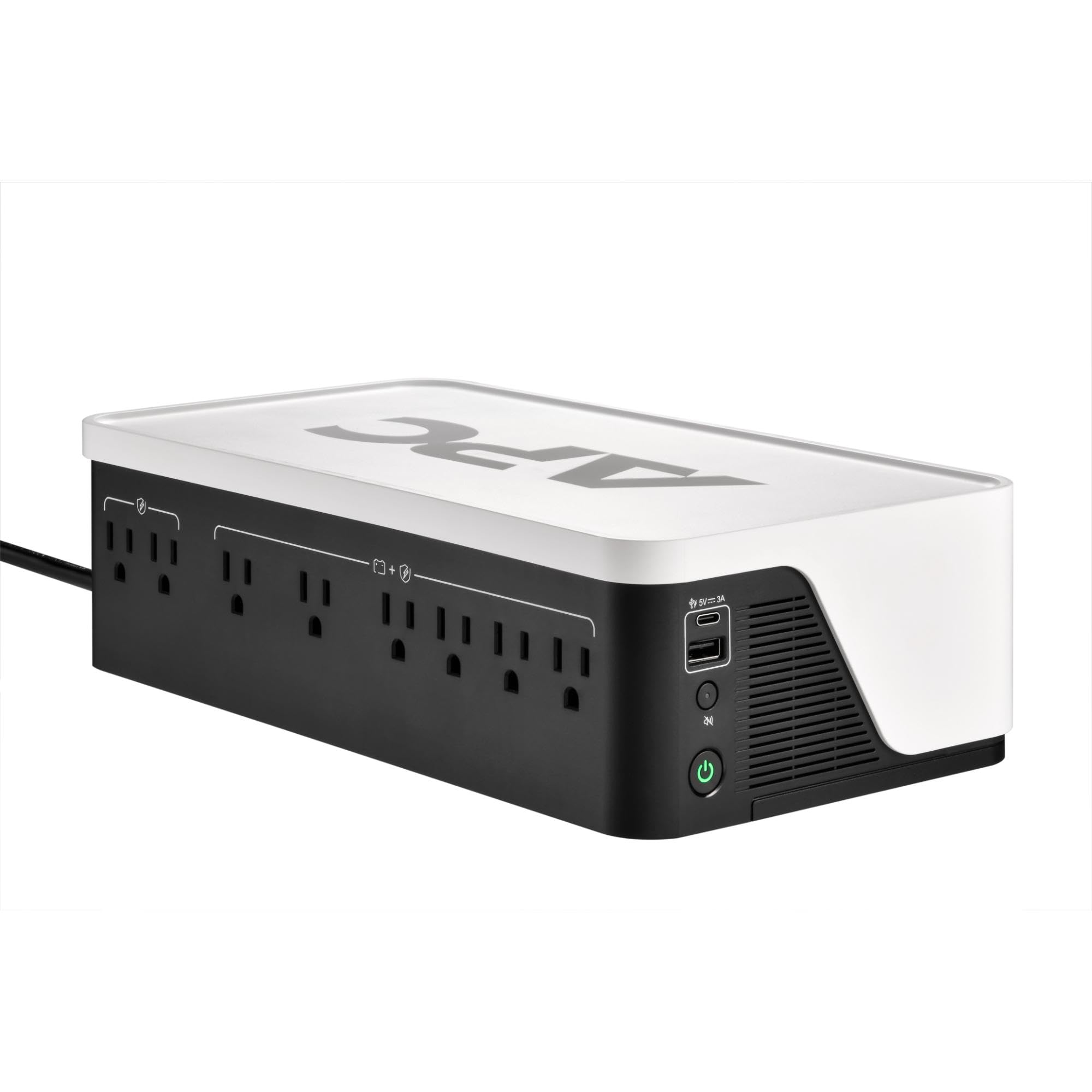APC BE1050G3 1050VA UPS Battery Backup with 6 Outlets & USB Type-C Charging - Reliable Power Protection for Home Office, Gaming PC, and Electronics