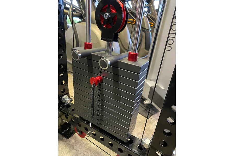 Warrior 2.0 Cable Crossover Pulley System - Power Rack Gym Equipment for Home & Commercial Use - Strength Training Machine for Full Body Workouts - Perfect for Weight Lifting, CrossFit & Functional Fitness