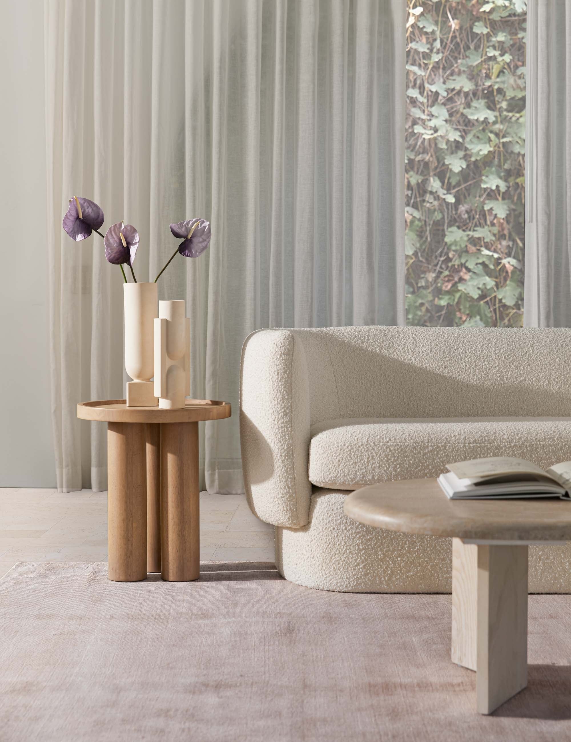 Delta Side Table - Modern End Table with Storage Shelf, Small Accent Table for Living Room, Bedroom, or Office - Perfect for Holding Lamps, Books & Decor