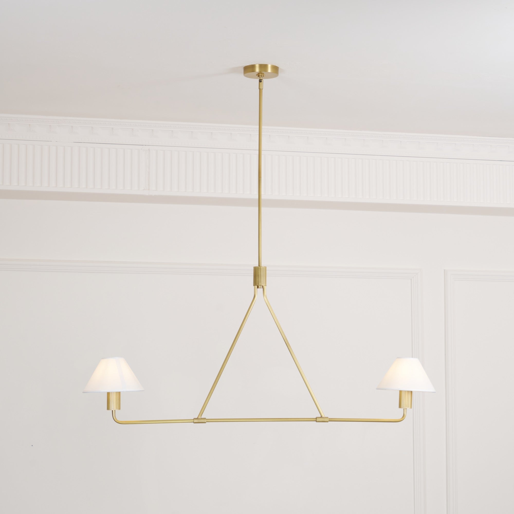 Modern Axis Chandelier - Elegant Crystal Ceiling Light Fixture for Dining Room, Living Room & Bedroom | Perfect for Home Decor & Interior Design