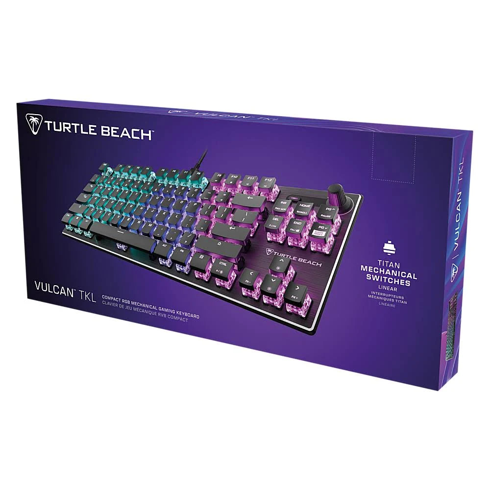 Turtle Beach Vulcan TKL Mechanical Gaming Keyboard - Compact Tenkeyless Design for PC & Mac - Perfect for Esports, Streaming & Competitive Gaming