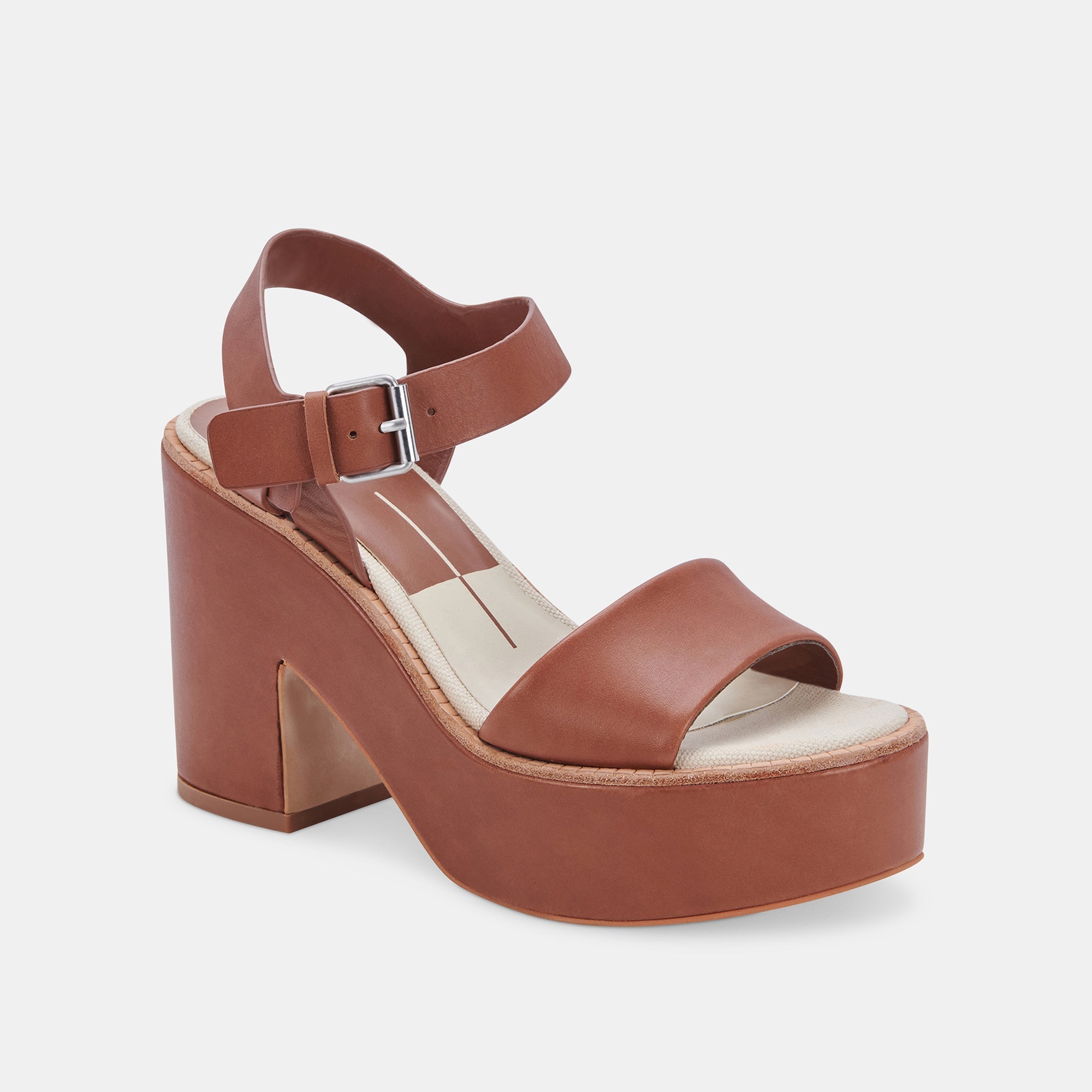 ELLY DK Brown Leather Heels for Women - Comfortable & Stylish High Heel Shoes for Office, Party, and Evening Events