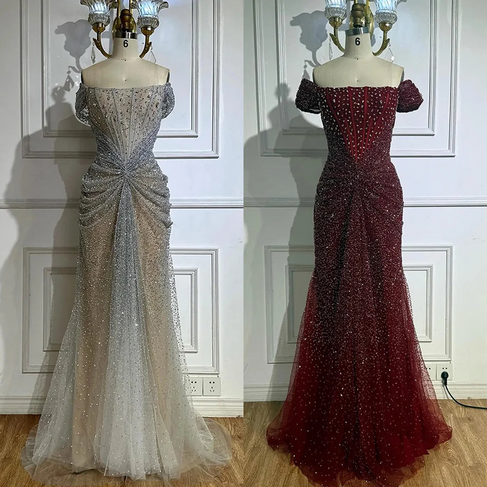 Luxury Designer Beaded Mermaid Evening Dresses for Women - Elegant Formal Gown LA72905 | Perfect for Prom, Wedding Guest & Black Tie Events