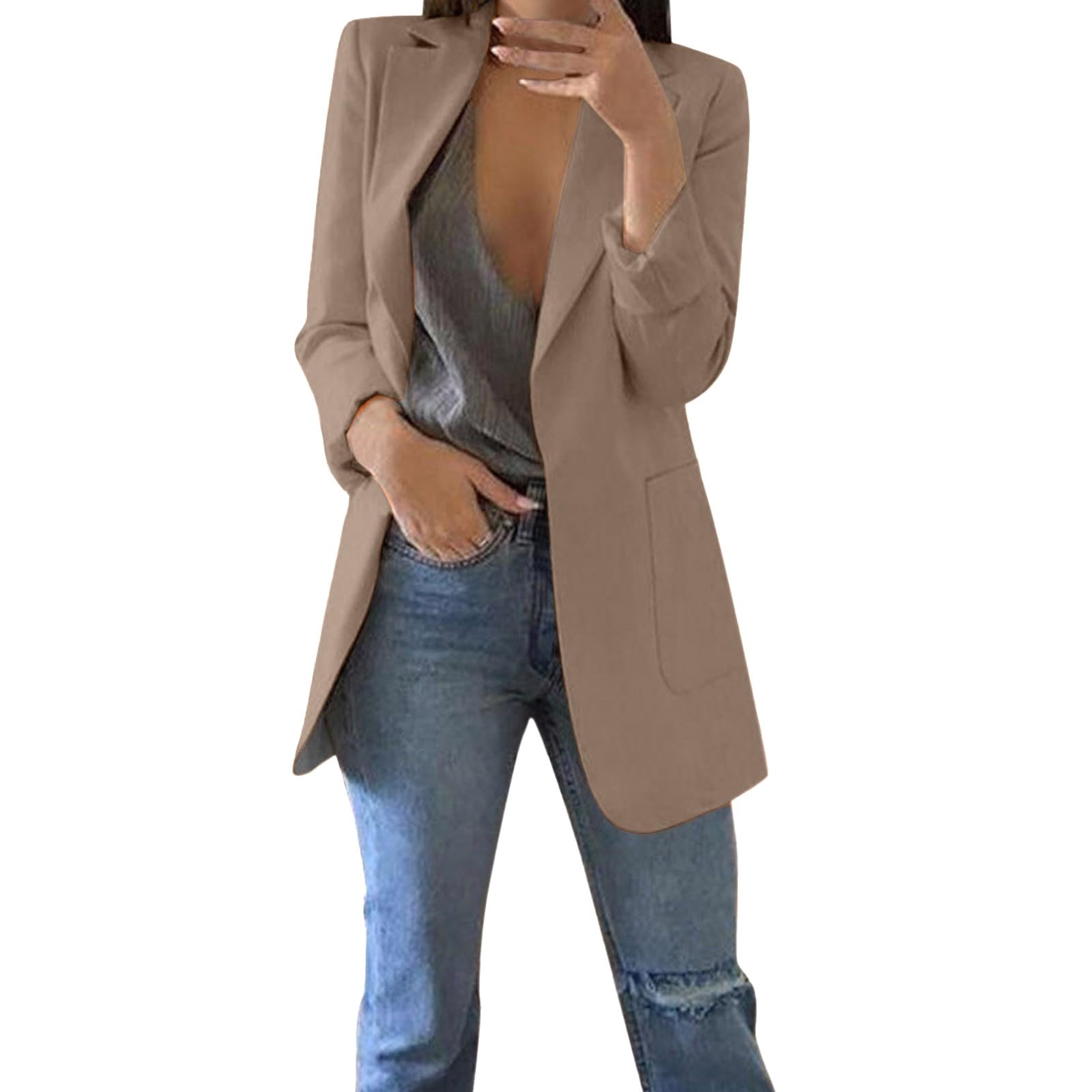 Women's 3/4 Sleeve Blazer Suit Jacket - Professional Office Wear & Business Casual Dressy Jacket for Work | Perfect for Business Meetings, Office Attire & Smart Casual Outfits