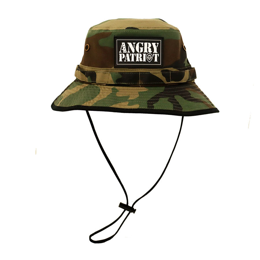 Angry Patriot Camo Bucket Hat - Military Style Adjustable Outdoor Sun Hat for Men & Women - Perfect for Hunting, Fishing, Hiking & Outdoor Adventures