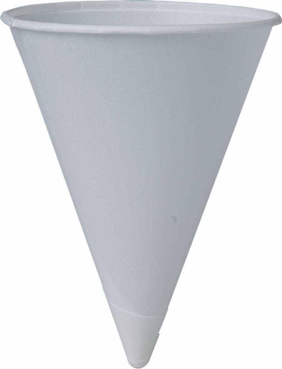 Solo Cone Water Cups - 4 oz Paper Cups, White (200 Count per Pack, 2 Packs) - Perfect for Parties, Events, and Outdoor Gatherings