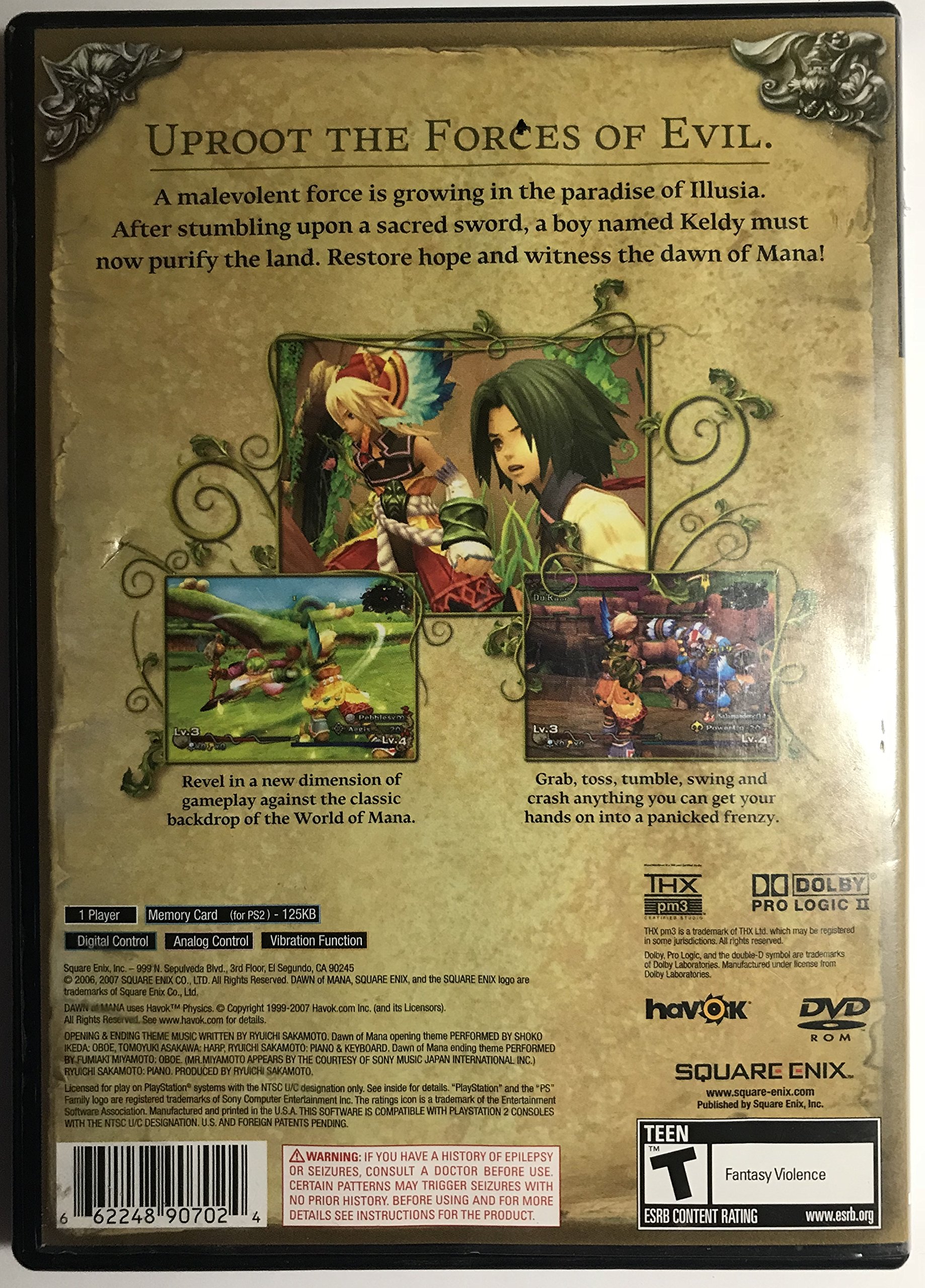 Dawn of Mana - PlayStation 2 Classic Action RPG Game - Perfect for Fantasy Adventure Lovers & PS2 Collectors