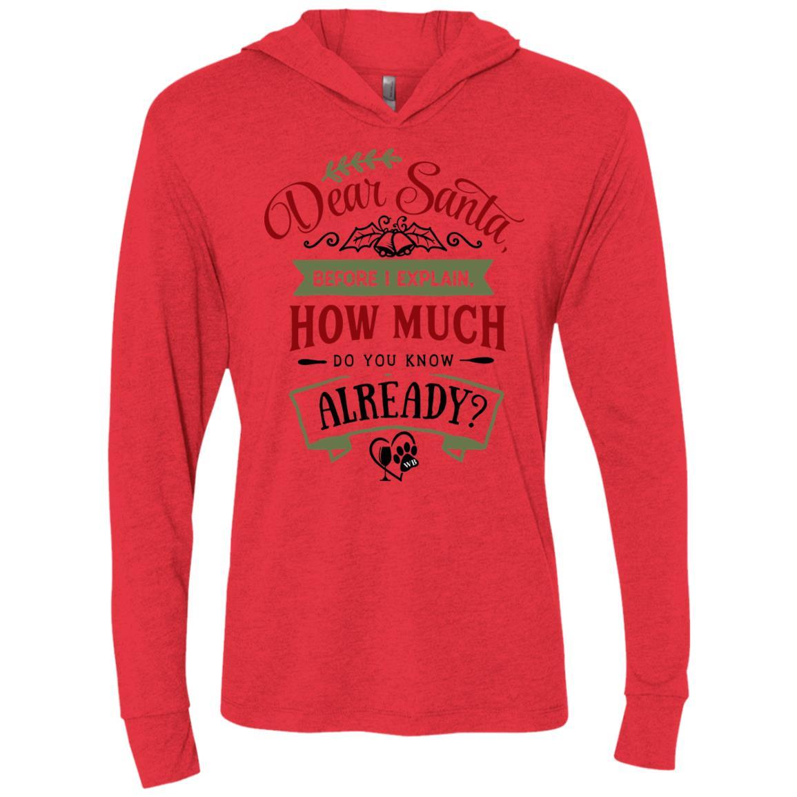 WineyBitches.Co Unisex Triblend Long Sleeve Hooded T-Shirt | Soft Comfort Fit for Men & Women | Perfect for Casual Wear, Lounge & Outdoor Activities