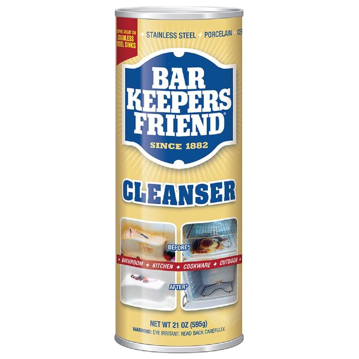 Bar Keepers Friend All Purpose Cleaner 21 oz - Multi-Surface Stain Remover for Kitchen, Bathroom & Cookware - Safe for Stainless Steel, Copper & More