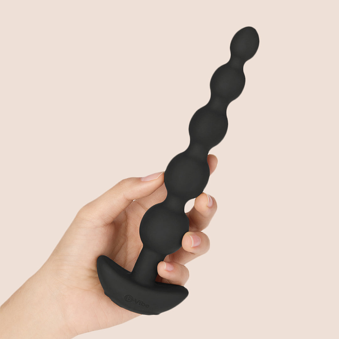 b Vibe Cinco | Remote Controlled Rechargeable Pleasure Beads for Couples - Perfect for Long Distance Play & Sensual Massage