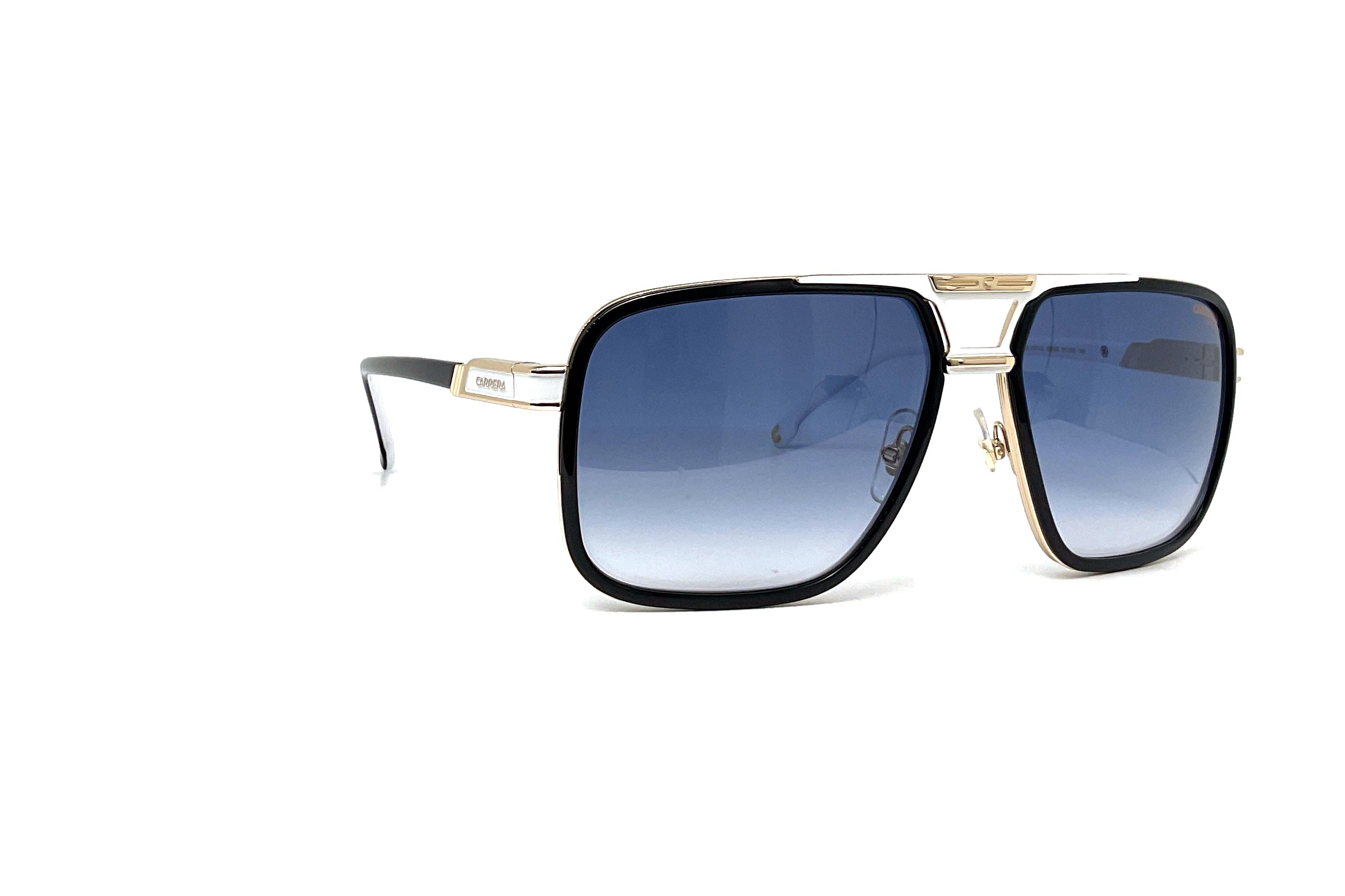 Carrera 1071/S Black & White Sunglasses - Polarized UV Protection for Men & Women - Perfect for Driving, Running, and Outdoor Activities