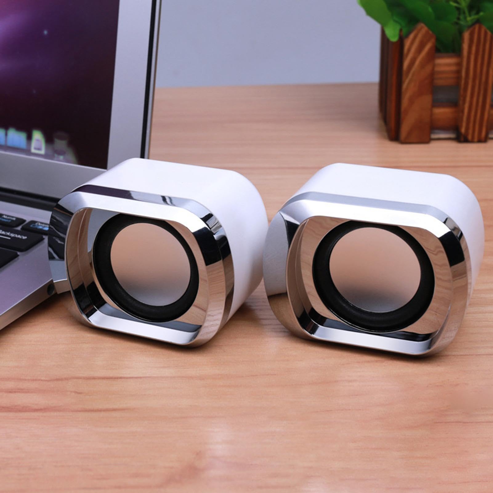 High-Quality USB Computer Speakers with Clear Sound | Compact USB Desktop Speakers for PC & Laptop | USB Multimedia Speaker for Home Office, Gaming & Music