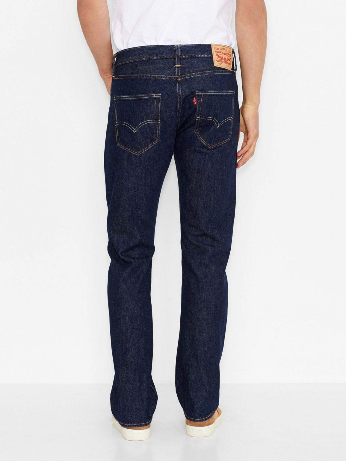 Levi's Men's 501 Original Fit Stretch Jeans - Classic Straight Leg Denim Pants for Casual Wear & Everyday Style