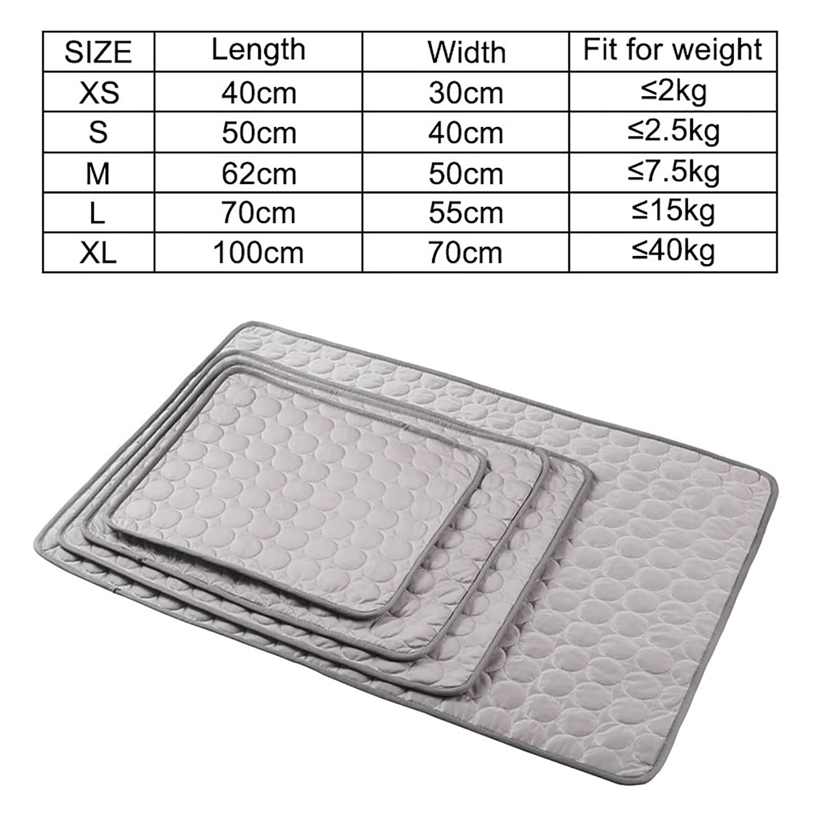 Self Cooling Dog Mat - Breathable Pet Pad for Summer - Sofa & Bed Use