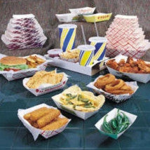 1 lb. Food Trays (250 Count) - Disposable Plastic Serving Trays for Parties, Catering & Food Storage - Perfect for Restaurants, Events & Home Use