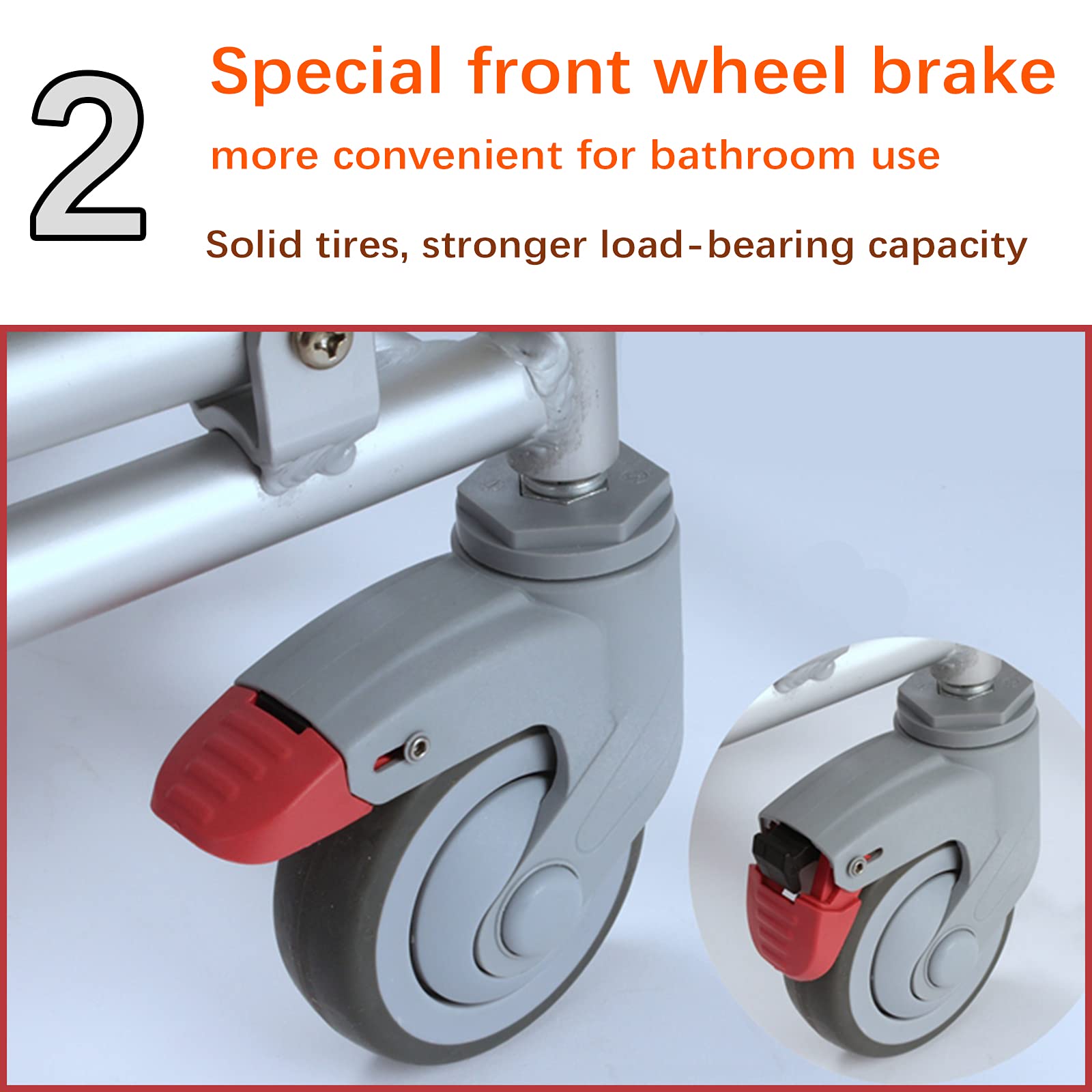 IELSH Foldable Wheelchair Shower Stool with Wheels - Adjustable Bath Seat for Elderly & Disabled, Flip-up Arms & Ergonomic Back Support - Dual Function Wheelchair & Shower Chair (Ideal for Bathroom Safety & Mobility Assistance)