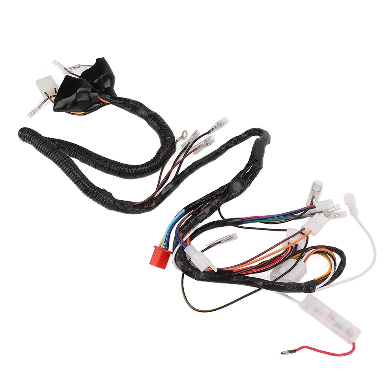 Heavy Duty ABS TPU Heat Resistant Motorcycle Wire Harness Kit - Complete Electrical Wiring Pigtail for Dirt Bikes, ATVs & Cruisers - Perfect for Off-Roading, Racing & Custom Bike Builds