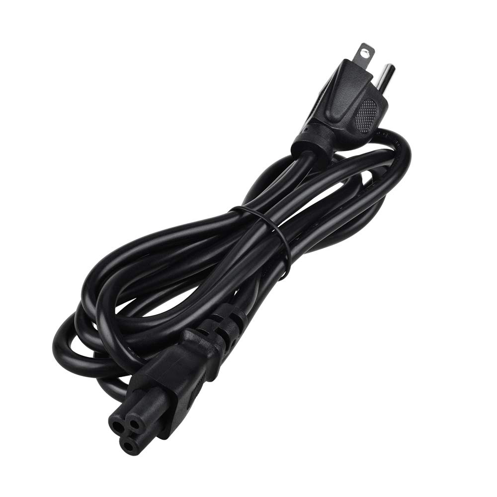 PKPOWER 6ft 3 Prong AC Laptop Power Cord Cable - Compatible with Dell, IBM, HP, Compaq, Sony, Toshiba, Lenovo, Gateway, MSI Notebooks - Ideal for Home, Office, and Travel Charging - Black