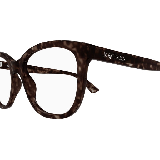 Alexander McQueen AM0487O Designer Eyeglasses for Women & Men - Stylish & Lightweight Frame for Everyday Wear, Work, and Fashion Outfits