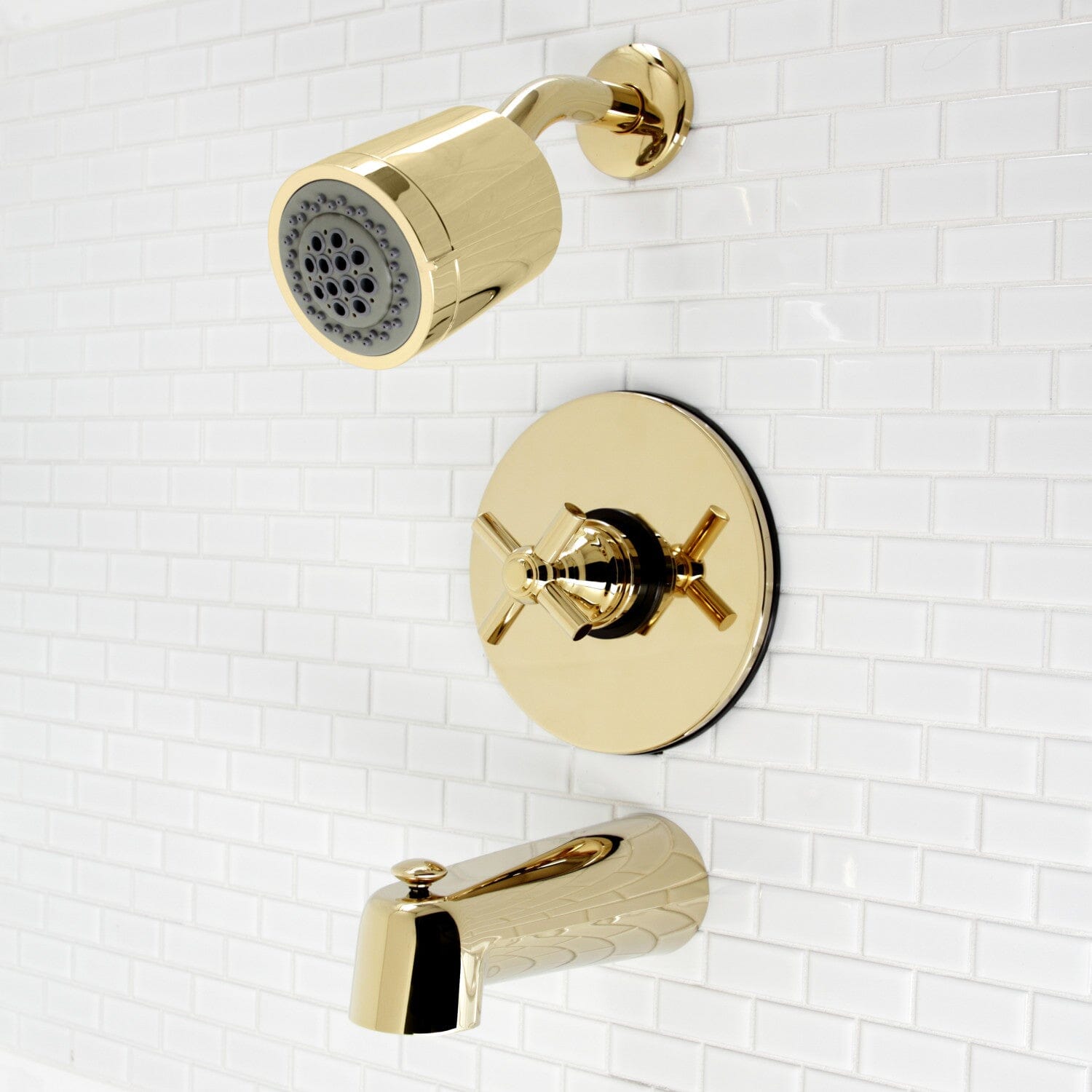 Elinvar Single Handle Pressure Balanced Tub and Shower Faucet - Modern Bathroom Fixture for Relaxing Showers and Spa-Like Experience