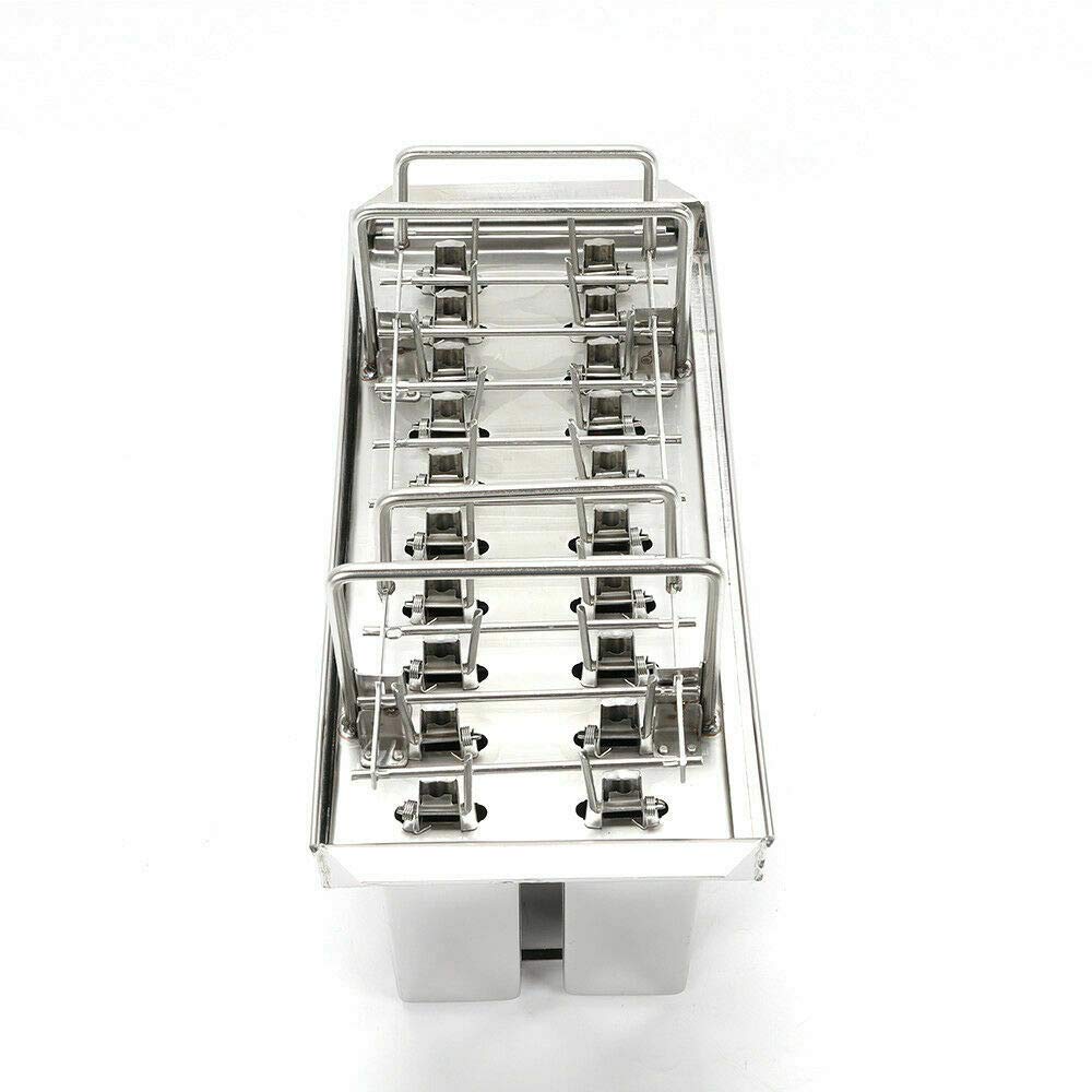 20-Piece Stainless Steel Popsicle Molds - DIY Ice Cream, Ice Pop & Lolly Maker with Sticks - Perfect for Homemade Frozen Treats, Summer Snacks & Kids Party Desserts