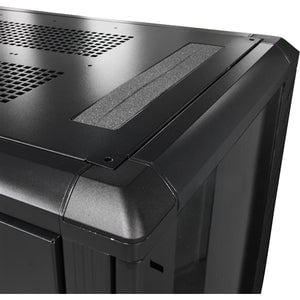 25U 36 Inch Adjustable Knock Down Server Rack Cabinet with Wheels - Perfect for Data Centers, Home Offices & IT Equipment Storage