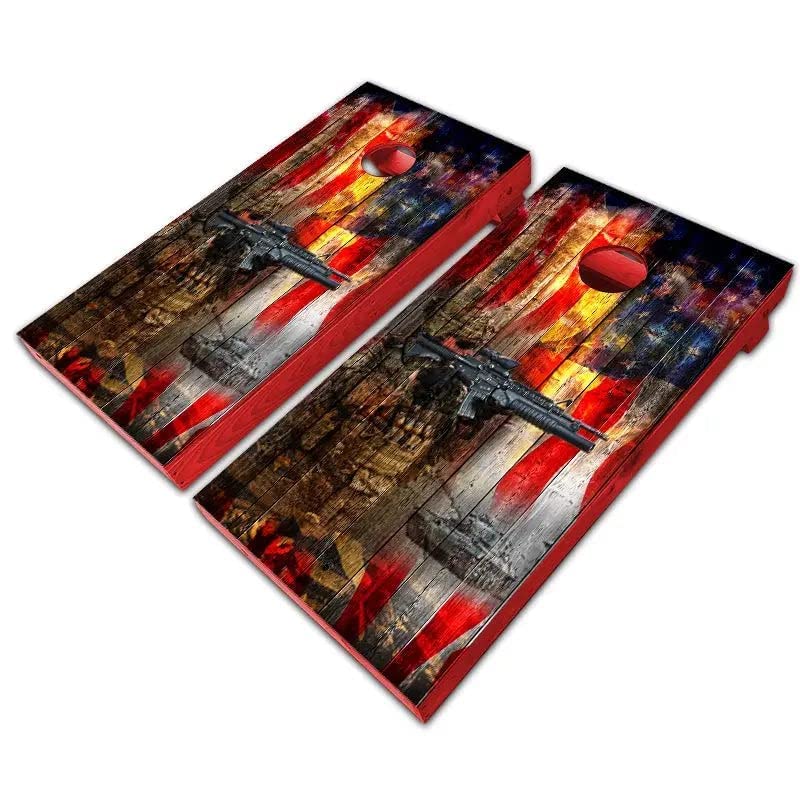Premium KT Cornhole Board Tops - 2 Pack ACL/ACO Grade UV-Direct Printed 3/4
