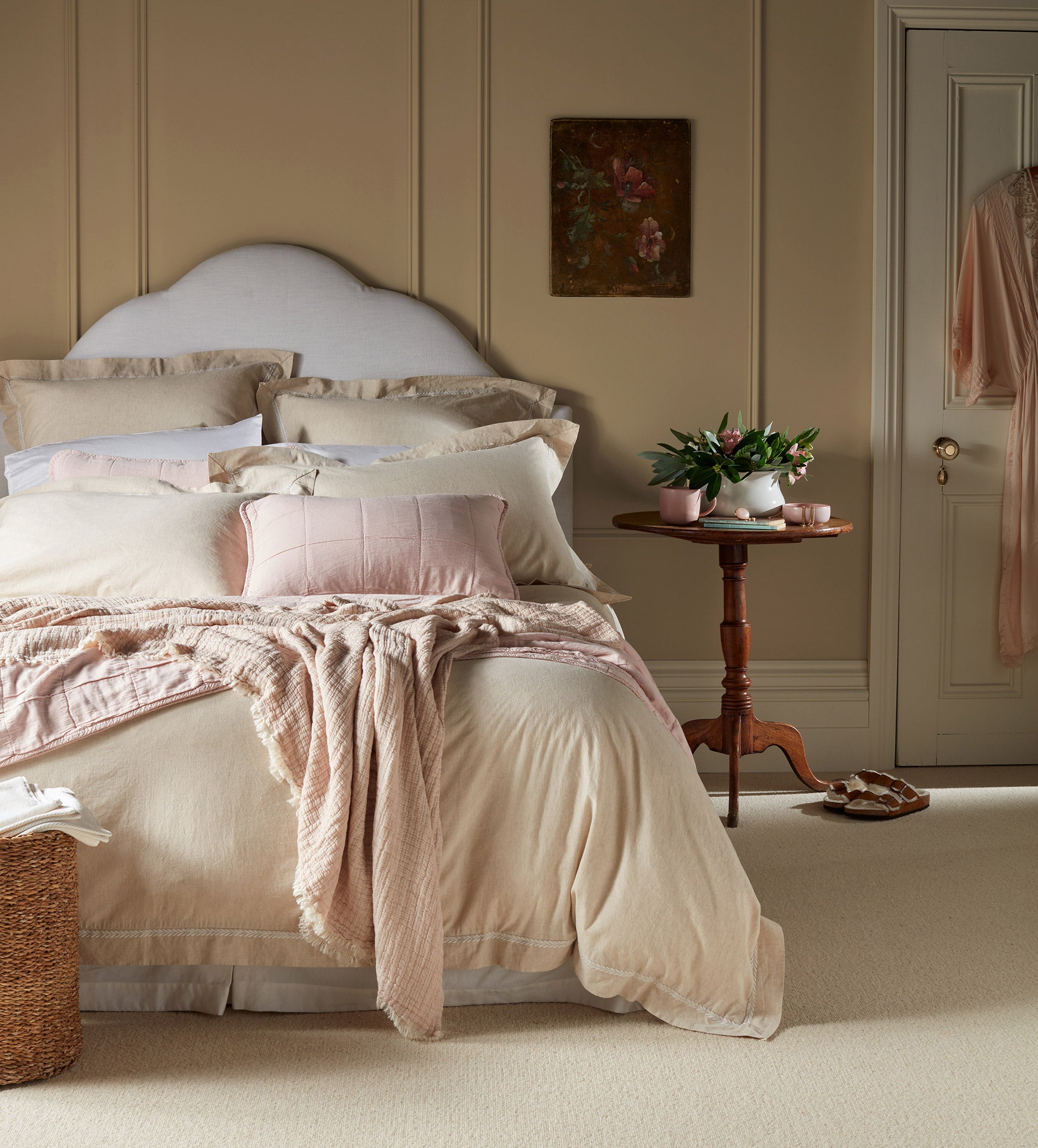 Premium 100% Natural Cotton Linen Duvet Cover Set - Queen Size, Breathable & Soft Bedding for All Seasons - Perfect for Master Bedroom, Guest Room & Vacation Homes