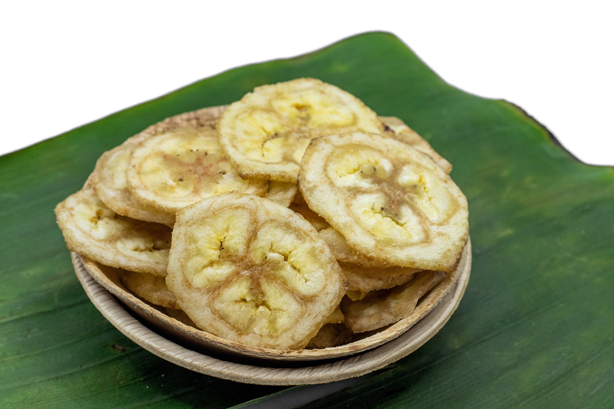 Crunchy Salted Banana Chips - Healthy Vegan Snack (5-Pack) | Gluten-Free Dried Fruit for On-the-Go, Office & Movie Night Snacking