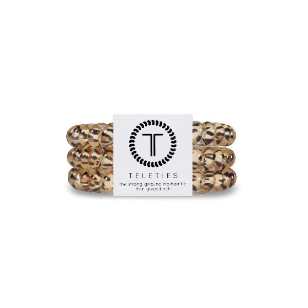 Teleties Small Hair Ties - 3 Pack No Damage Hair Elastics for Women & Girls | Perfect for Ponytails, Braids & Everyday Hairstyles