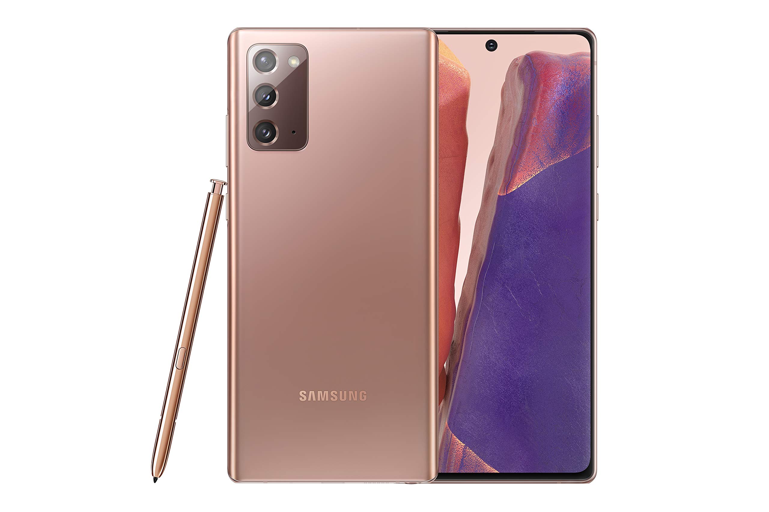Samsung Galaxy Note 20 5G Unlocked Smartphone - 128GB Storage, Bronze Color (Renewed) | Perfect for Business Professionals & Mobile Gaming