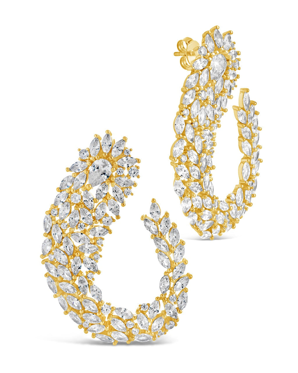 Gwen CZ Statement Drop Earrings – Elegant Cubic Zirconia Dangle Earrings for Women | Perfect for Parties, Weddings & Special Occasions