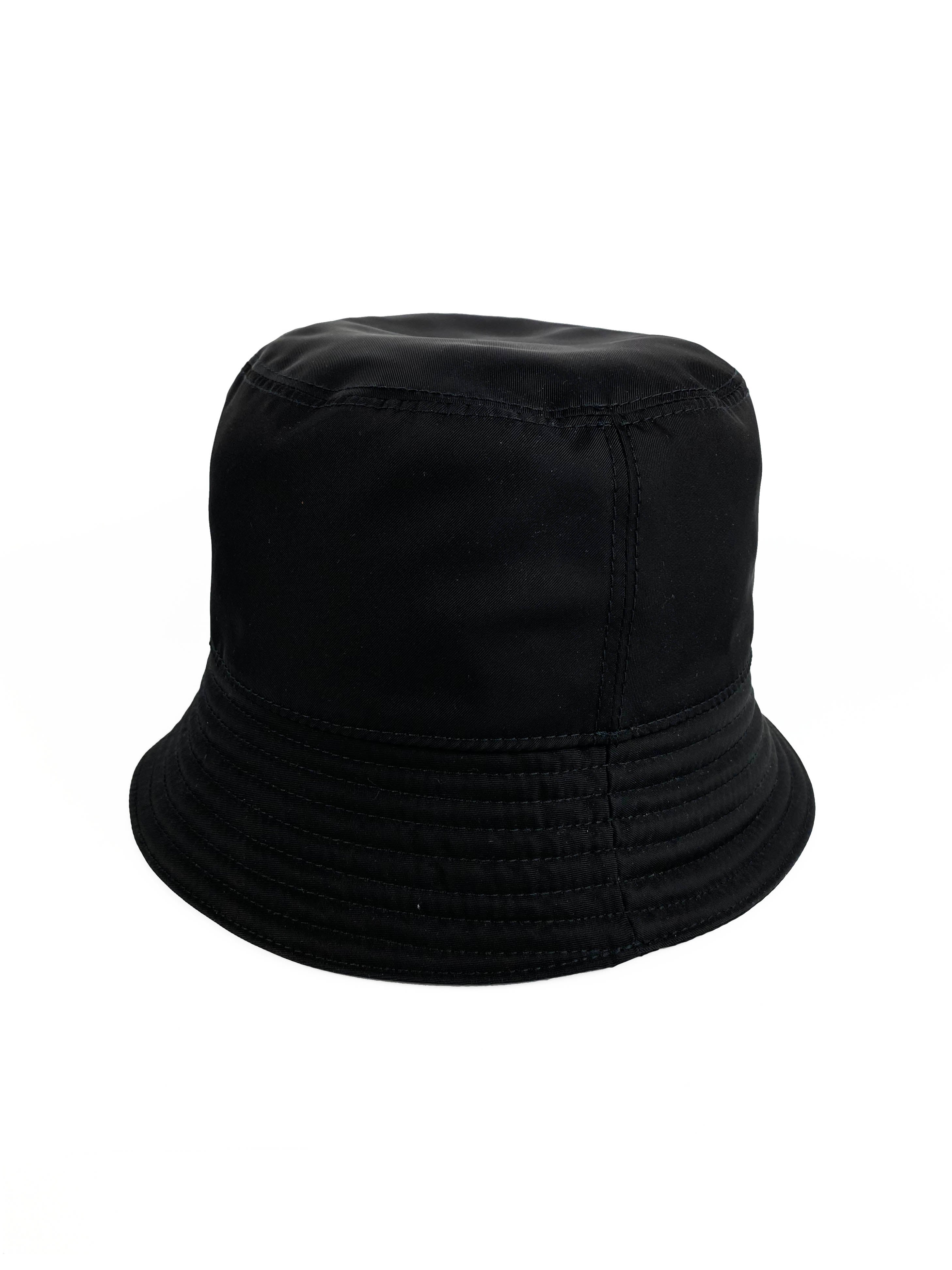 Prada Re-Nylon Bucket Hat for Women - Waterproof & UV Protection - Fashionable Unisex Sun Hat for Outdoor Activities, Beach, and Travel
