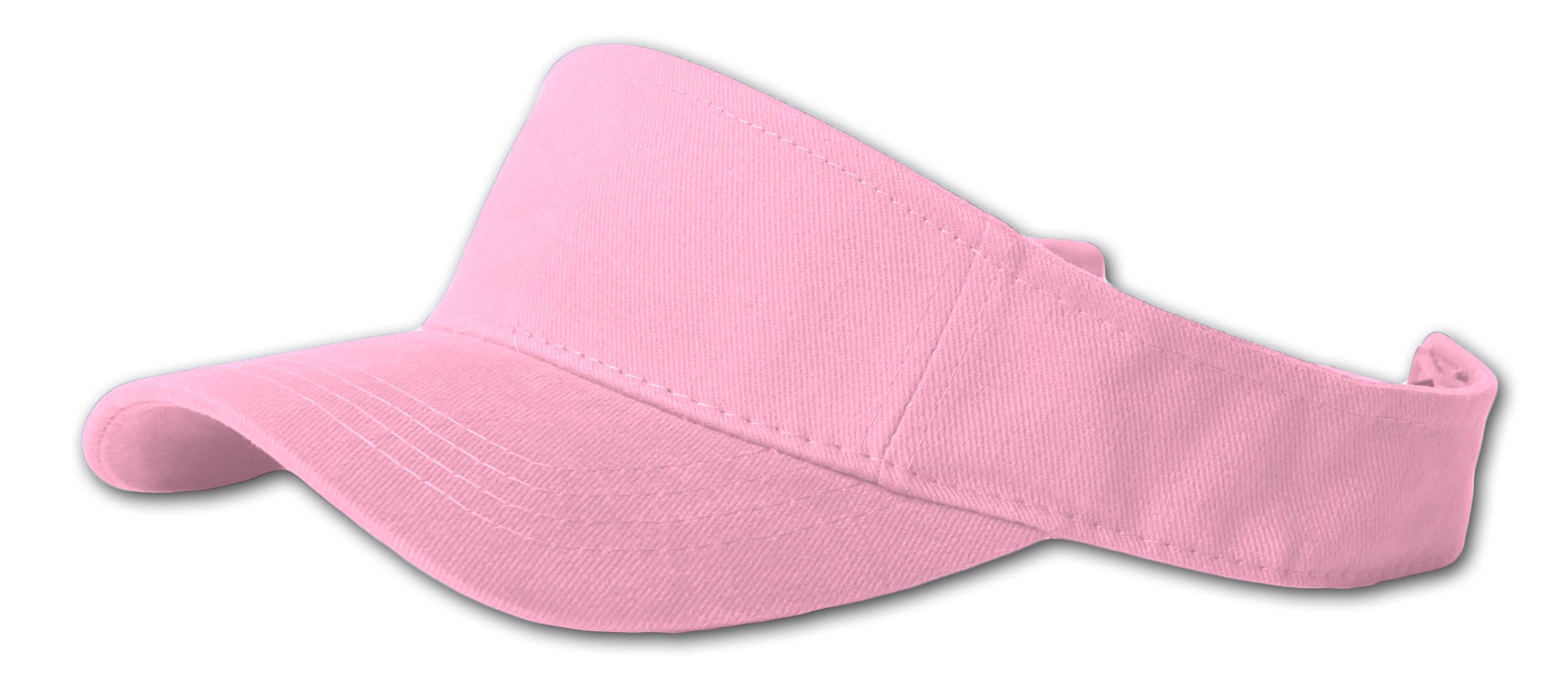 TOP HEADWEAR Plain Single Sports Visor - Pink | Breathable Sun Visor for Running, Golf, Tennis & Outdoor Activities