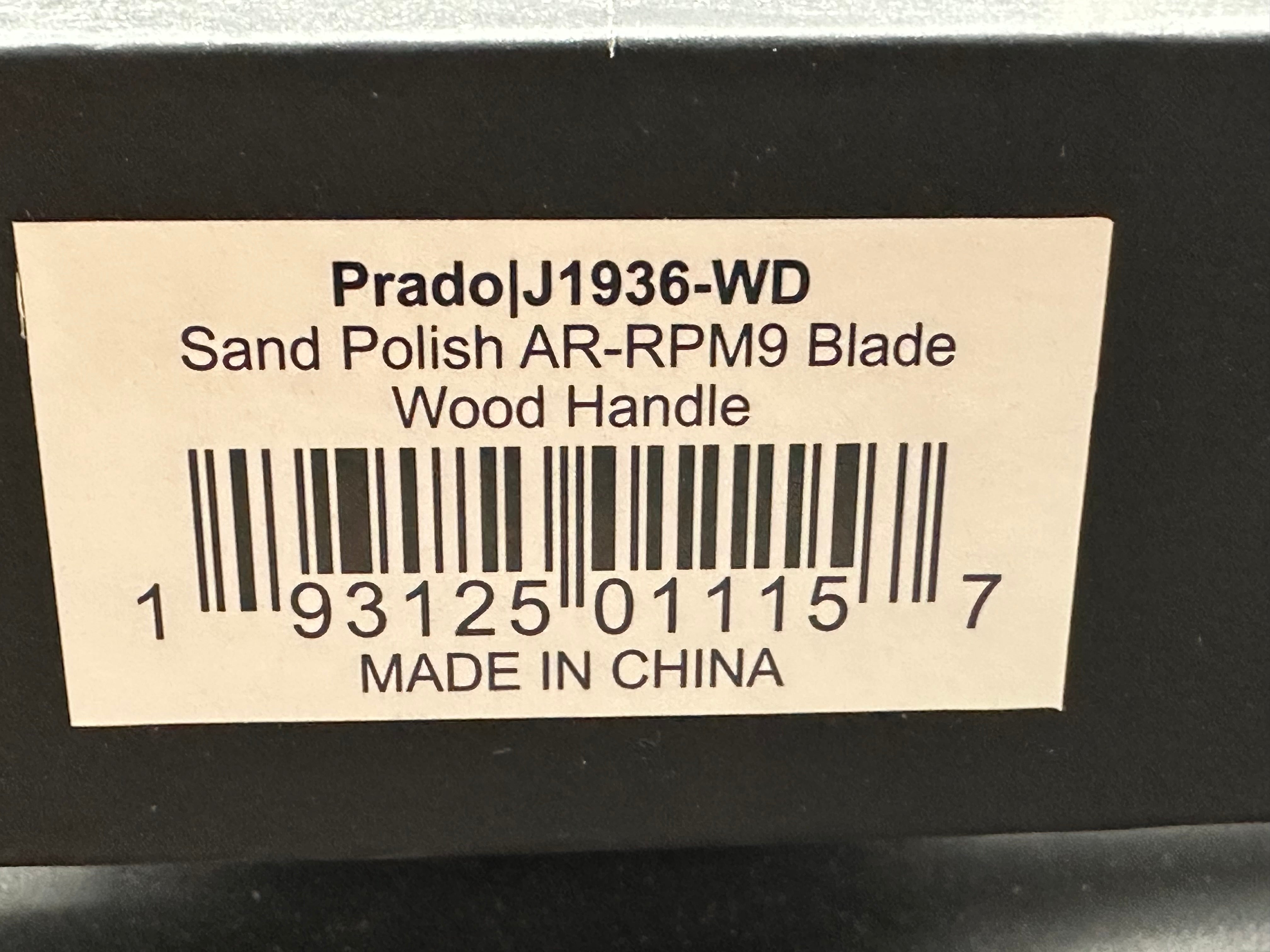 CJRB Prado Crossbar Lock Folding Knife - 3.75