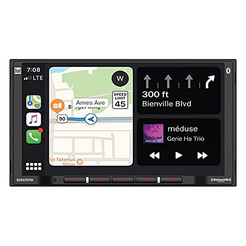 Dual Electronics 7-inch Touchscreen AV Receiver with Bluetooth, RCA, USB, Android & Google Assistant - 60 Watt Power for Home Theater & Audio Systems