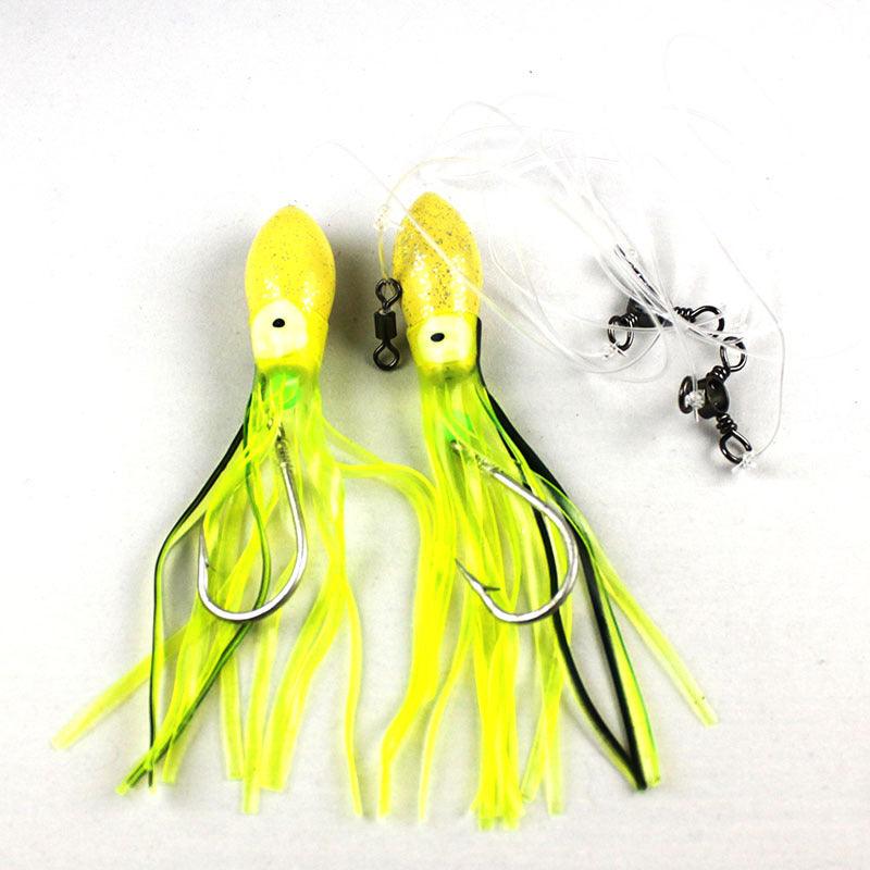 Jigging World Deep Drop Foam Glow Head Tile Fish Rigs - Saltwater Fishing Gear for Offshore Bottom Fishing & Deep Sea Angling