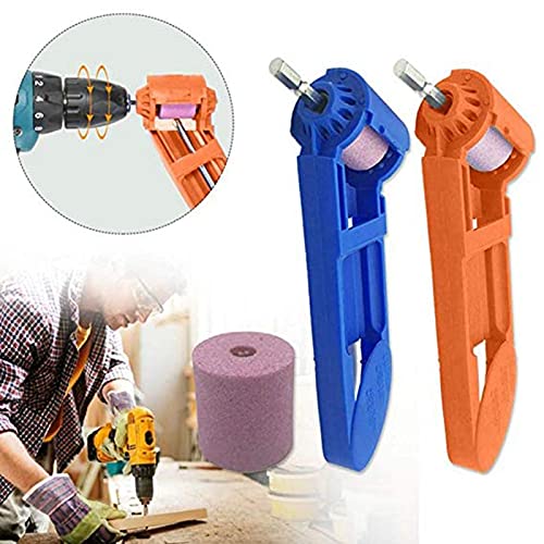 Corundum Grinding Wheel Head - Drill Bit Sharpener & Power Tool Polishing Machine for Engraving, Grinding Nozzle & Sharp Grinding (Orange) - Perfect for DIY, Metalworking & Woodworking Projects