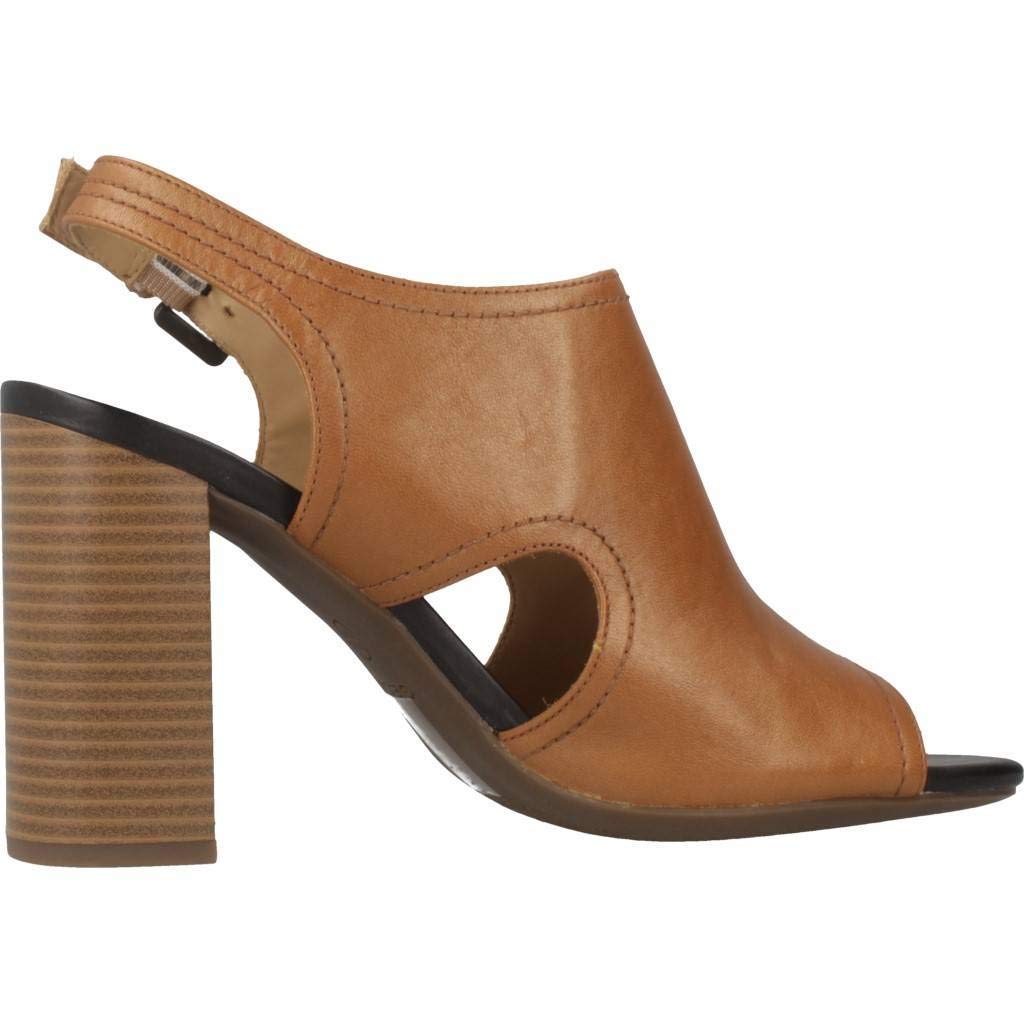 Geox Women's D Sandal Vega A - Comfortable Wedge Heel Open Toe Sandals for Women | Summer Beach Walking, Casual Outings & Vacation Wear