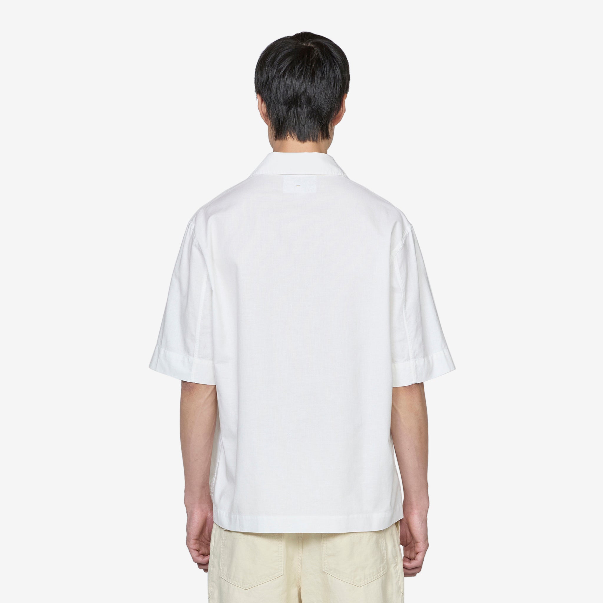 Men's Classic Offset Placket Polo Shirt in White - Perfect for Casual Wear, Office & Golf Outfits