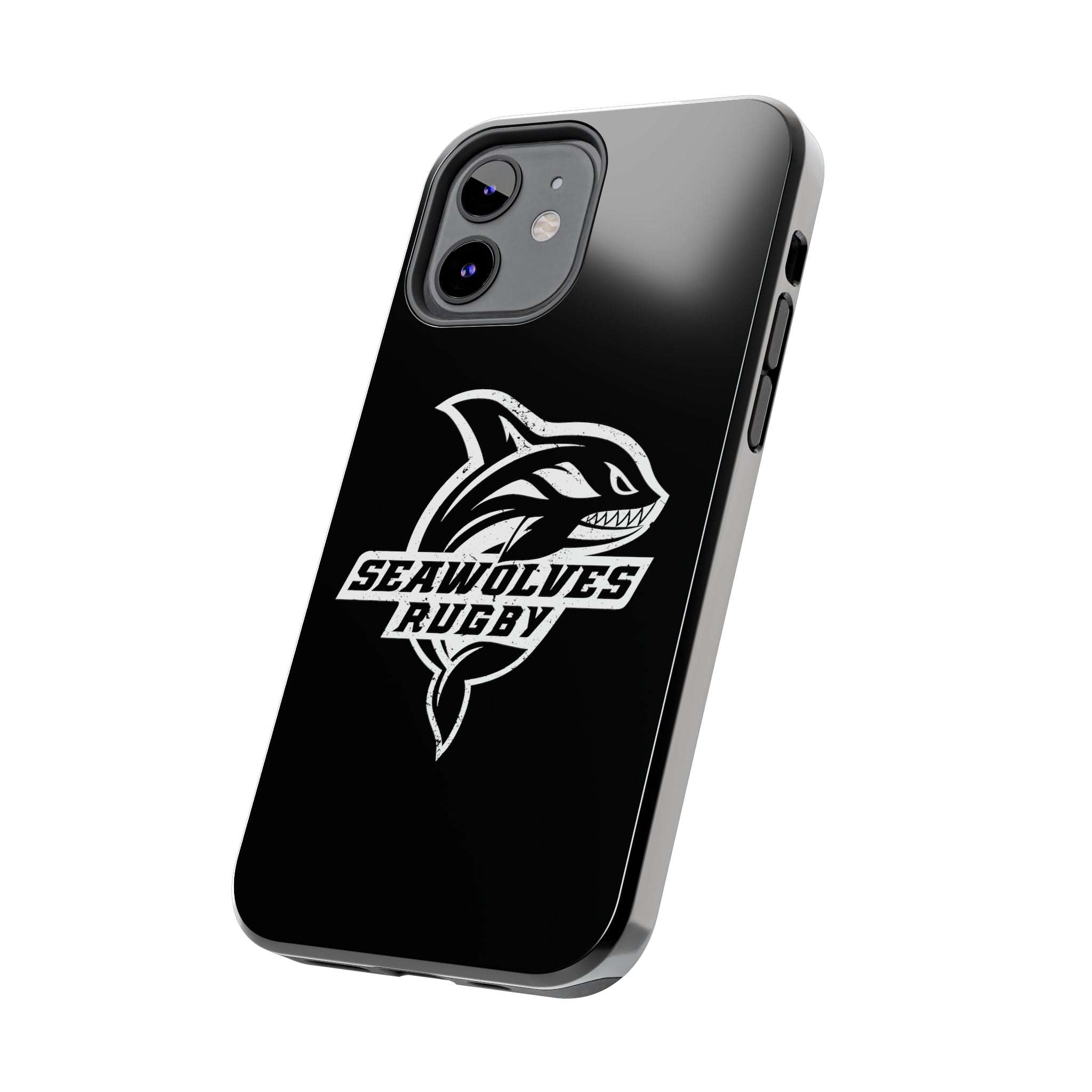 Seawolves Black Rugged Phone Case - Durable & Shockproof Protection for iPhone & Android - Perfect for Outdoor, Sports & Daily Use