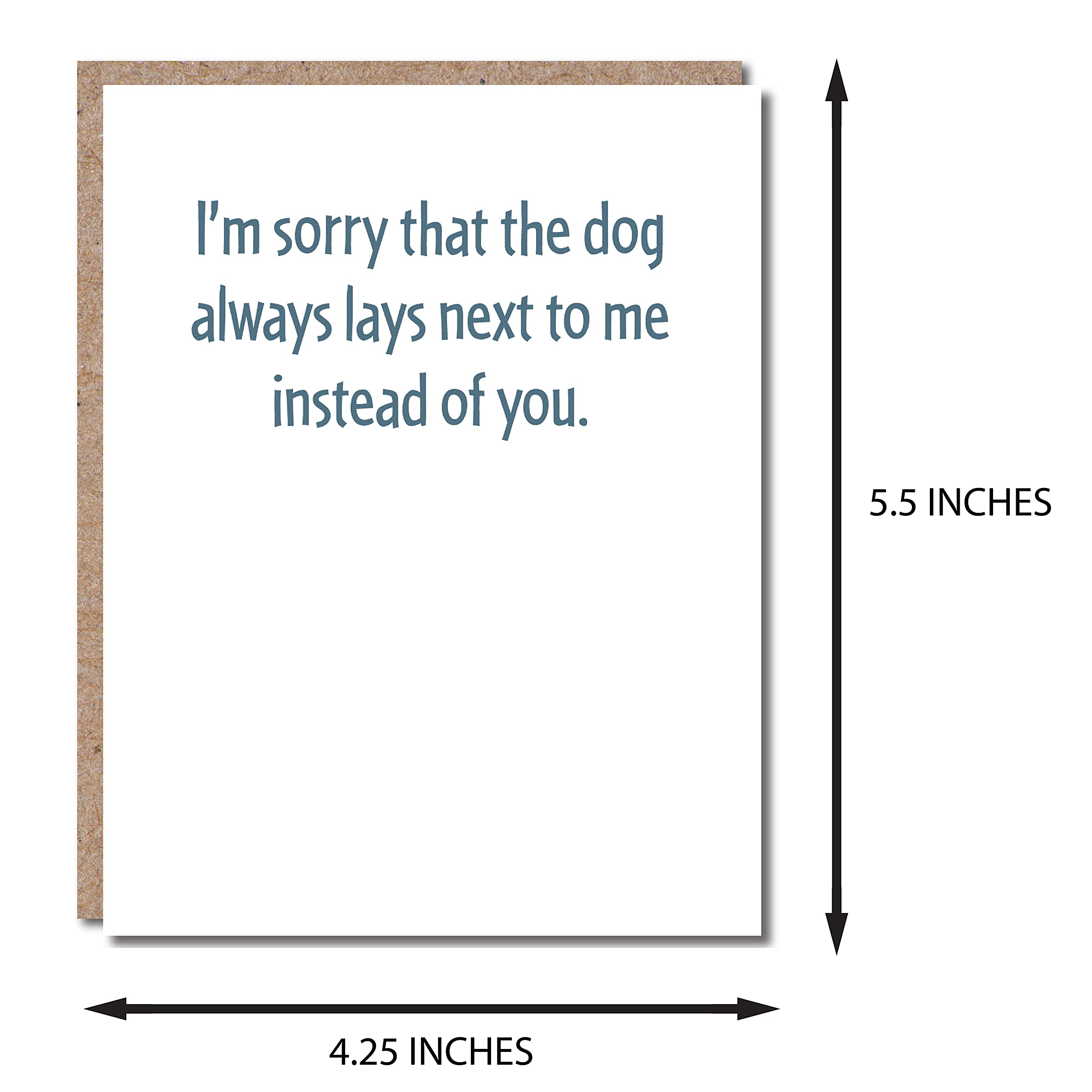 Funny Dog Card - I Love You - Perfect for Birthdays, Anniversaries, and Just Because Moments