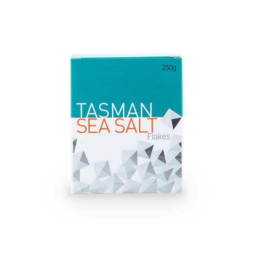 Premium Tasman Sea Salt Flakes 250g - Natural, Unrefined, Hand-Harvested - Perfect for Gourmet Cooking, Baking & Finishing Dishes