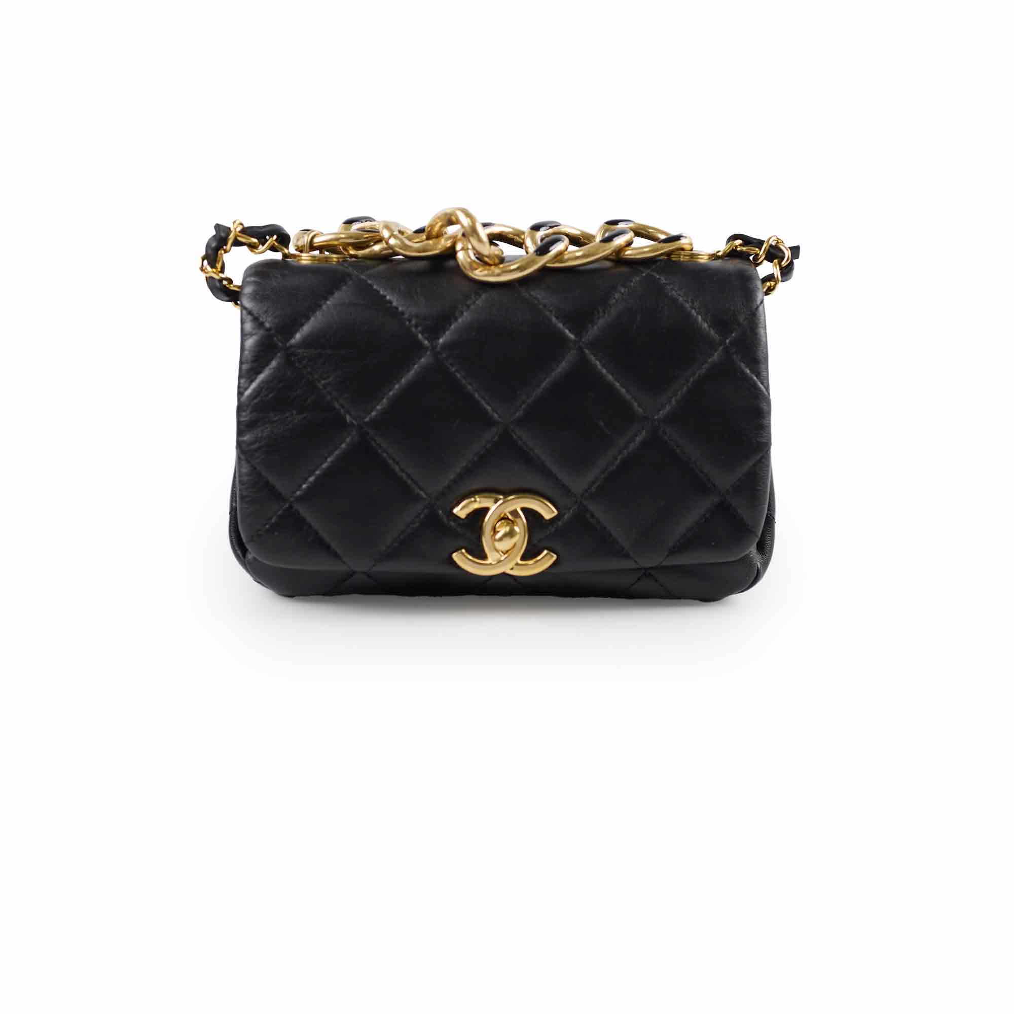 Chanel Mini Flap Bag with Top Handle Black 22A Microchipped - Luxury Crossbody Bag for Women | Perfect for Date Night, Parties & Special Occasions