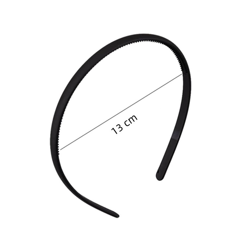 Slim Black Alice Hair Bands for Women & Girls - Fashionable Headband Hair Accessories for Everyday Wear, Workouts, and Special Occasions