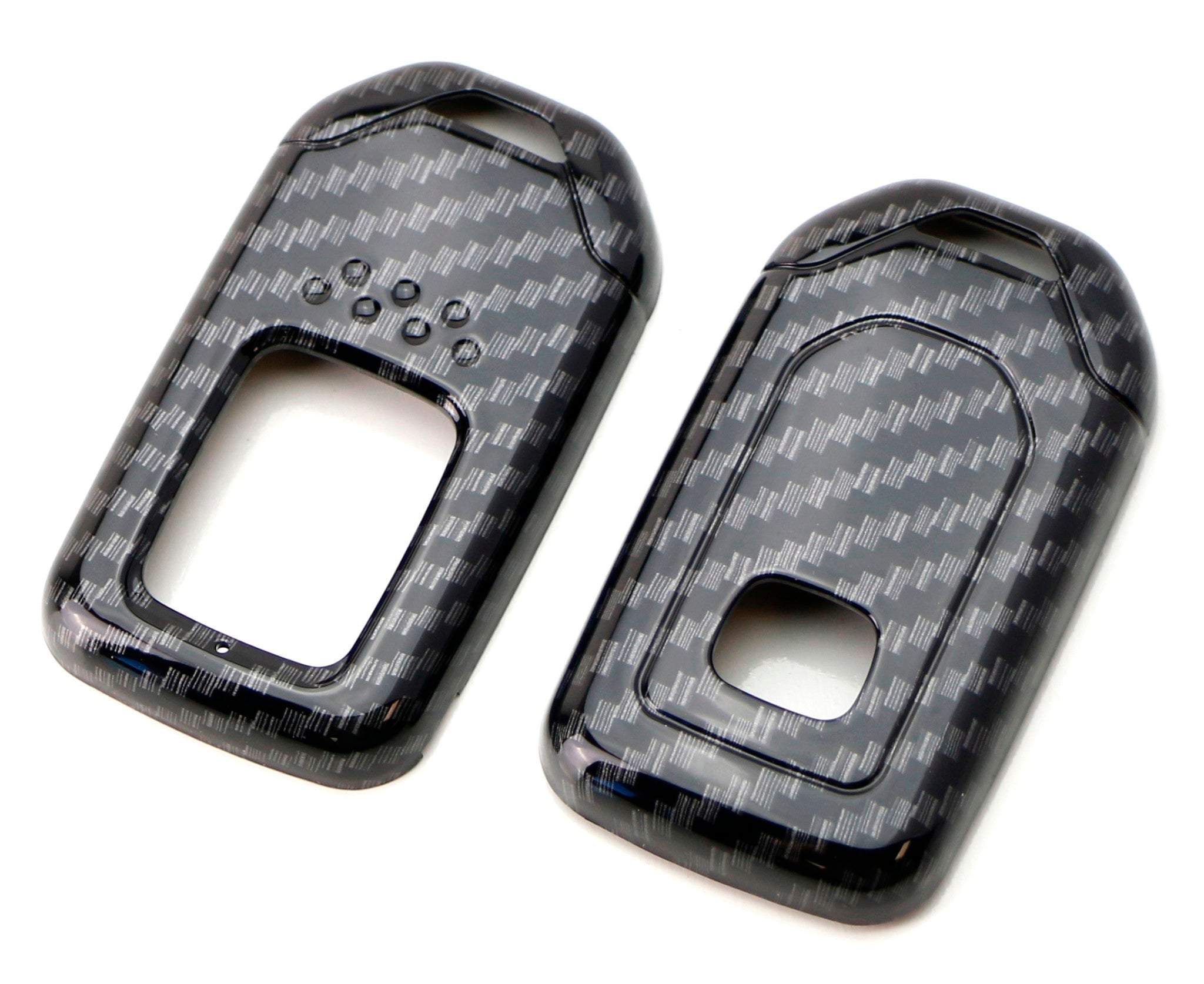 Premium Carbon Fiber Key Fob Cover Replacement for Honda Accord, Crosstour, CR-V, HR-V, FIT - Durable & Stylish Car Remote Shell Protector for Everyday Use