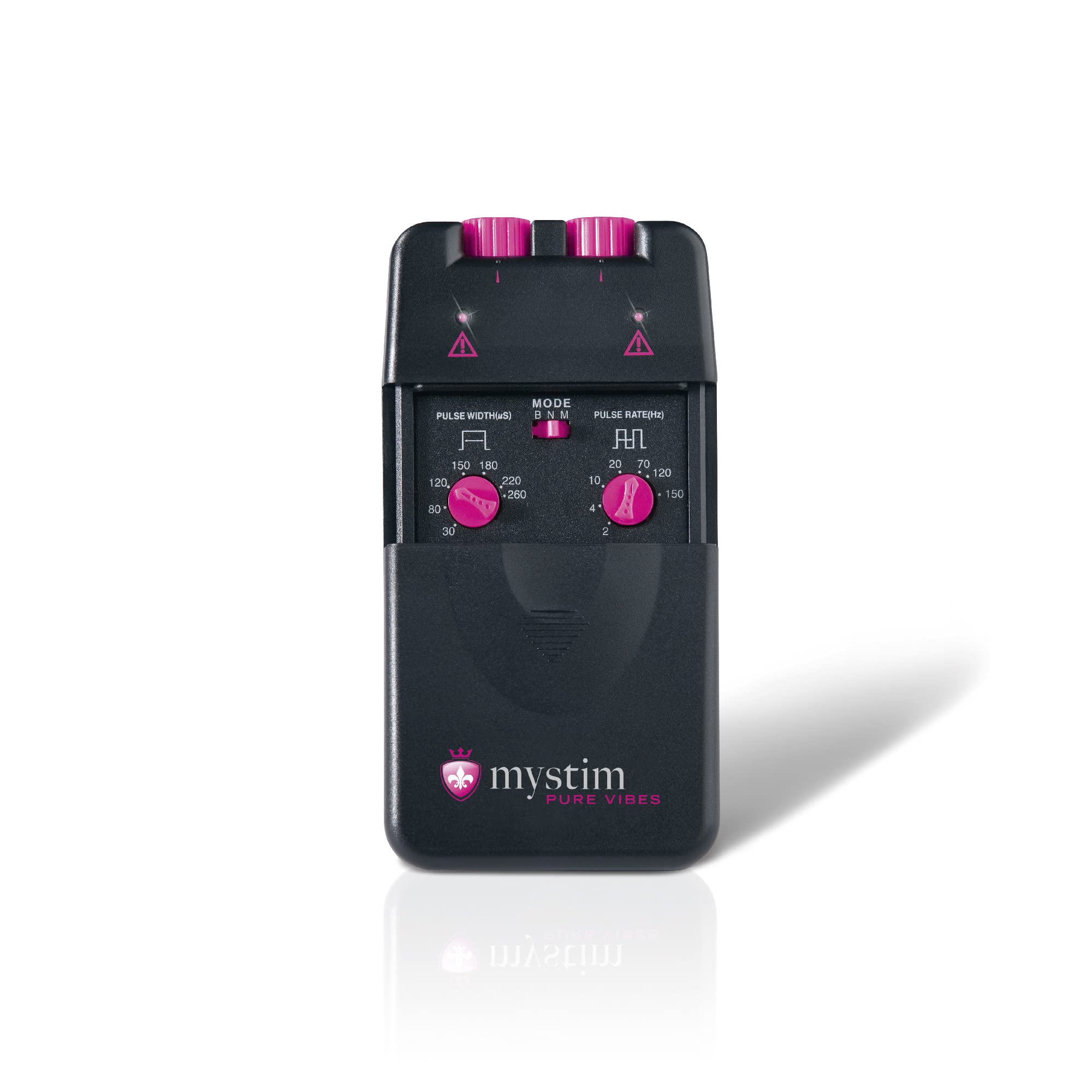 Mystim Pure Vibes Analogue E-Stim Power Unit with Electrodes - Premium Electric Stimulation Device for Muscle Therapy & Sensual Pleasure - Perfect for Pain Relief, Relaxation & Intimate Play