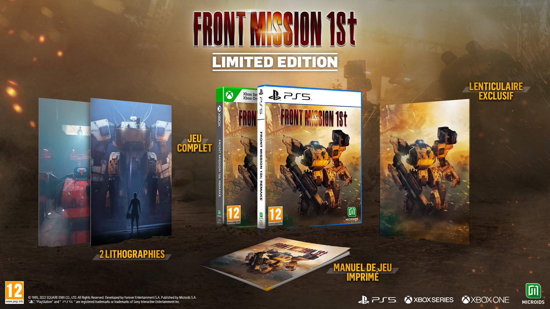 FRONT MISSION 1st: Remake Limited Edition - PlayStation 5 (PS5) Game | Tactical RPG | Collector's Edition | Perfect for Fans of Strategy Games and Mecha Battles