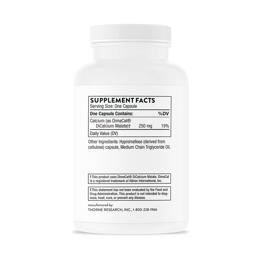 Thorne Calcium (M281) - Premium Calcium Supplement for Bone Health & Muscle Function - Ideal for Adults & Seniors - Supports Strong Bones, Teeth & Joints - Perfect for Daily Wellness & Active Lifestyles
